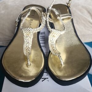 WHBM Gold Women's Sandals